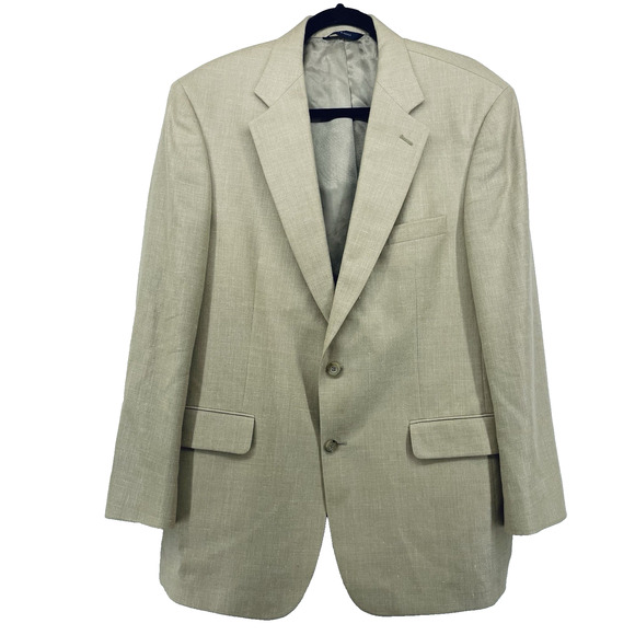 Brooks Brothers Size 41 Regular Mens Blazer Silk Linen Wool Blend Sports Jacket - Picture 1 of 7
